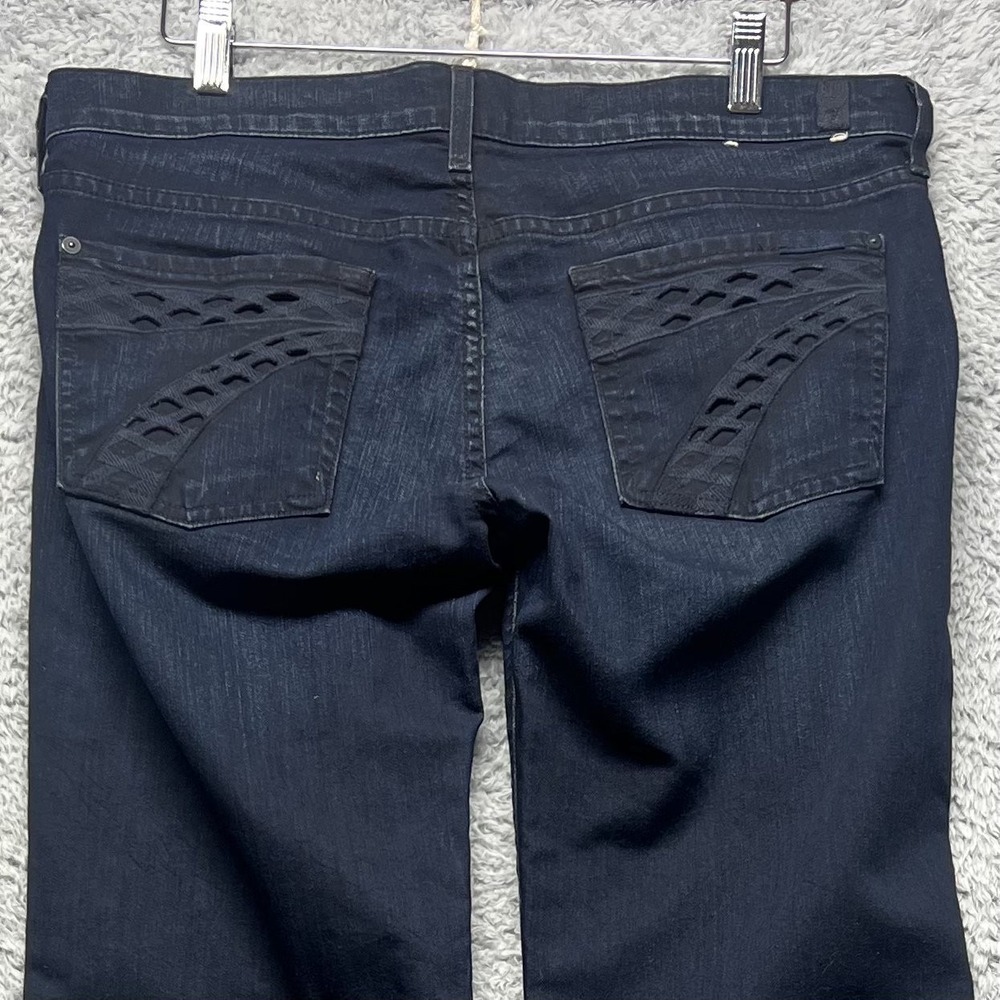 7 for All Mankind Dojo Jeans Size 32 x 34 Slim Illusion Flare Trouser Denim
